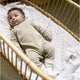 Noppies baby jumpsuit Nevis Lysegrøn Melange