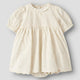 Lil' Atelier babykjole kokosmælk NBFFLORES