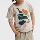 Liewood T-shirt til drenge Apia Placement Dinosaurs / Sandy