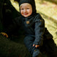 Mikk line merinould baby jumpsuit Anthracite Melange