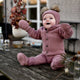 Mikk line baby jumpsuit med merinouldhætte Burlwood