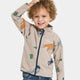 Didriksons Børns sweatshirt med lynlås Monte Winter Ocean Multi