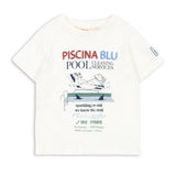 Konges Slojd kortærmet T-shirt Era Off White/Piscina til børn