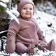 Mikk-Line Babydragt i merinould Wool Baby Suit Burlwood