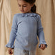 Lil' Atelier Børnebluse til piger Zen Blue NMFTANSY