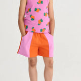 Bobo Choses Color Block vævede shorts til piger