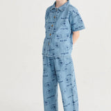Bobo Choses drenge-denimskjorte Pickle the Dog overalt