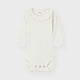 Lil' Atelier Langærmet baby slim body Coconut Milk NBFRACHEL