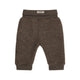 Huttelihut Babybukser i uldfleece Brown Melange