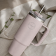 AYA&IDA Termokrus med sugerør 885 ml Soft Rose
