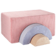 Wigiwama babypuf Legesæt Pink Mousse Rainbow