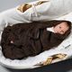 LullaLove Merinouldtæppe 80x100 cm Chokolade