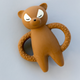 Konges slojd Babybidring Racoon Caramel Brown