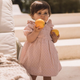Lil' Atelier Babypige kjole Peach Whip NBFDEMBE