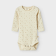 Lil' Atelier baby pige body slim Turtledove Flower NBFGAGO