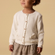 Lil' Atelier strikket sweater til piger Coconut Milk NMFDOLA