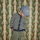 Konges Sløjd Børnecardigan Billi Knit Cardigan Blue Stripe